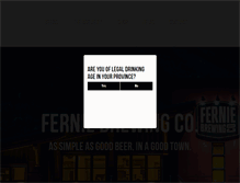 Tablet Screenshot of ferniebrewing.com